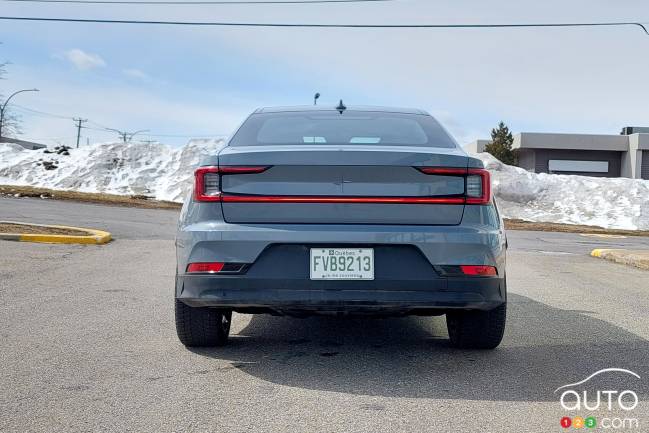 Rear of 2023 Polestar 2